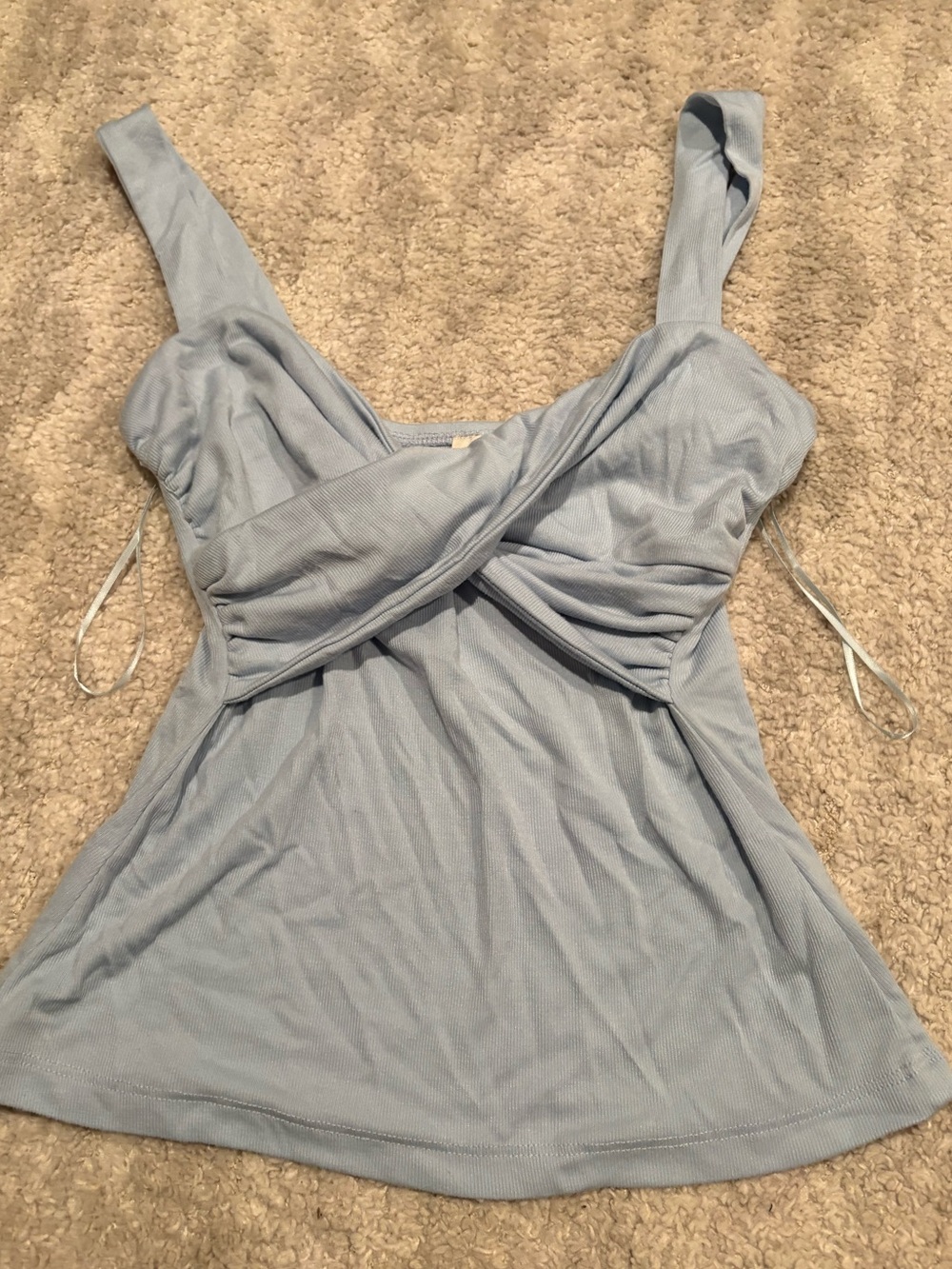 Blue rain top